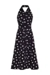 Cara Cara New York Parker Dress In Spot Black Egret