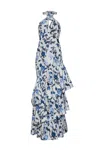 Cara Cara New York Perla Dress In Stems Navy