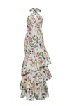 Cara Cara New York Perla Dress In Stems White