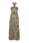 Cara Cara New York Piana Maxi Dress In Cheetah Natural