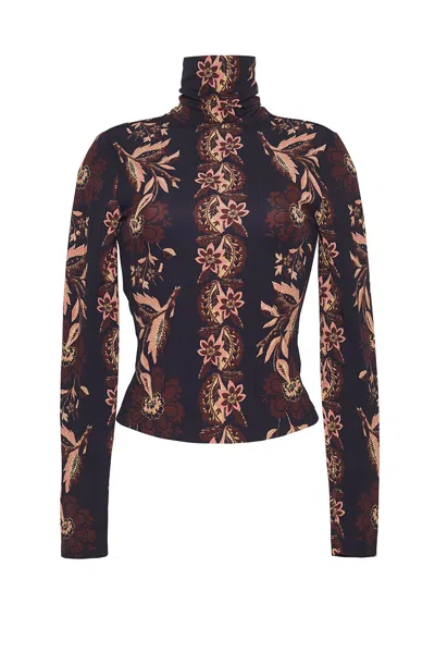 Cara Cara New York Piper Top In Black Renaissance