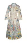 Cara Cara New York Raya Dress In Egret Phoenicia Fields