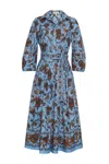 Cara Cara New York Raya Dress In Marcel Blue