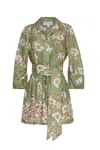 Cara Cara New York Raya Mini Dress In Farfella Sage