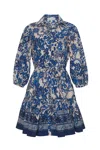 Cara Cara New York Robin Dress In Dentelle Blue