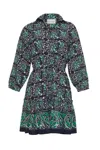 Cara Cara New York Robin Dress In Le Stampe Eve Blue