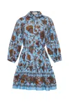 Cara Cara New York Robin Dress In Marcel Blue