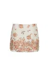 Cara Cara New York Roseland Skirt In Farfella Border Egret
