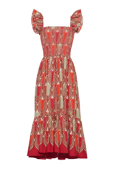 Cara Cara New York Ruby Dress In Lana Egret
