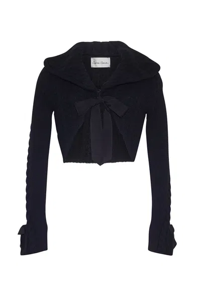Cara Cara New York Rylan Cardigan In Black Knit