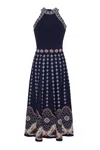 Cara Cara New York Sandrinna Dress In Jules Navy