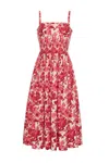 Cara Cara New York Sea Island Dress In Berries Pink