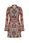 Cara Cara New York Shirley Mini Dress In Turtledove Luxor