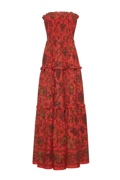 Cara Cara New York Strapless Tatiana In Marcel Coral