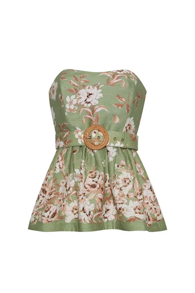 Cara Cara New York Tilda Top In Farfella Sage