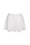 Cara Cara New York Trish Shorts In White Embroidered Eyelet