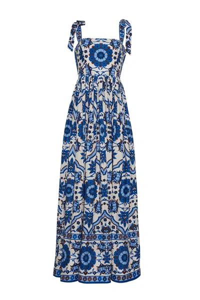 Cara Cara New York Tula Maxi Dress In Mystic Blue
