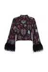 Cara Cara New York Vida Top In Marcel Black Coral
