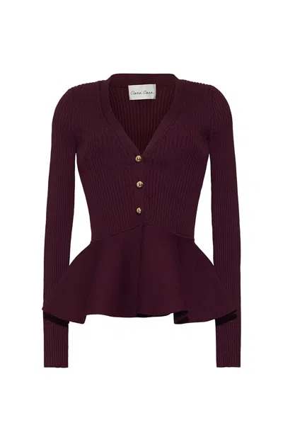Cara Cara New York Viva Top In Burgundy