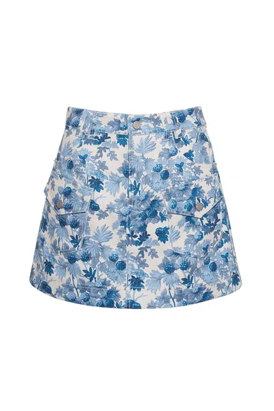 Cara Cara New York Wayne Skirt In Berries Egret