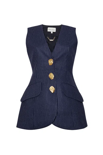 Cara Cara New York Wes Vest In Blue