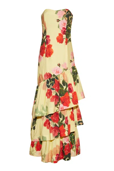 Cara Cara New York Willa Dress In Le Rose Yellow