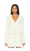 Cara Cara Nola Boucle Cardigan In Ivory