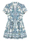 Cara Cara Noor Mini Dress In Blue