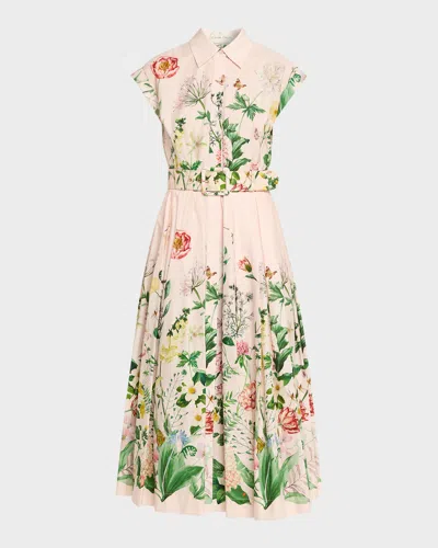 Cara Cara Octavia Floral Cap-sleeve Dress In Multi