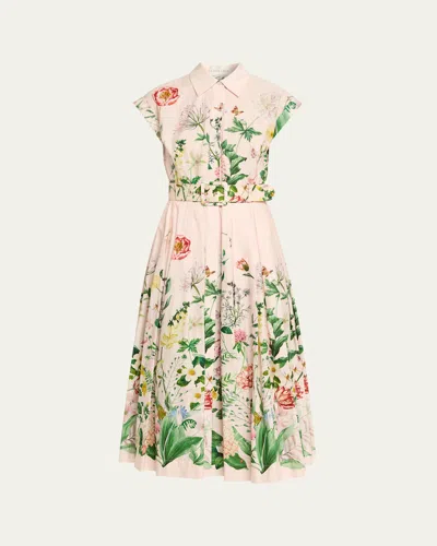 Cara Cara Octavia Floral Cap-sleeve Dress In Multi