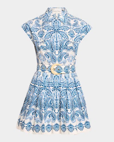 Cara Cara Octavia Floral Mini Dress In Blue