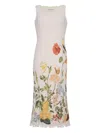 Cara Cara Orel Floral-print Crochet Dress In White