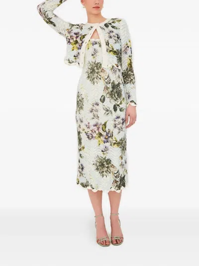 Cara Cara Orel Floral-print Midi Dress In Multi