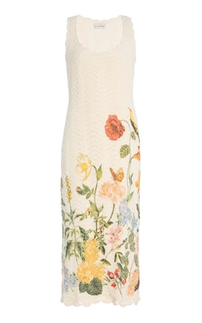 CARA CARA OREL KNITTED COTTON MIDI DRESS