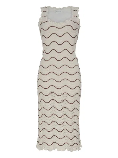 Cara Cara Orel Midi Dress In Neutral