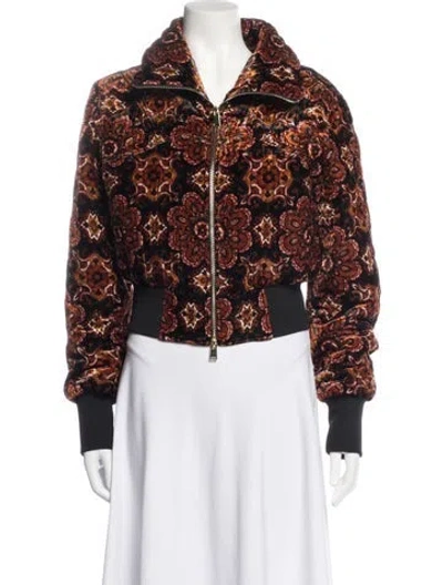 Pre-owned Cara Cara Paisley Print Bomber Jacket In Multicolor