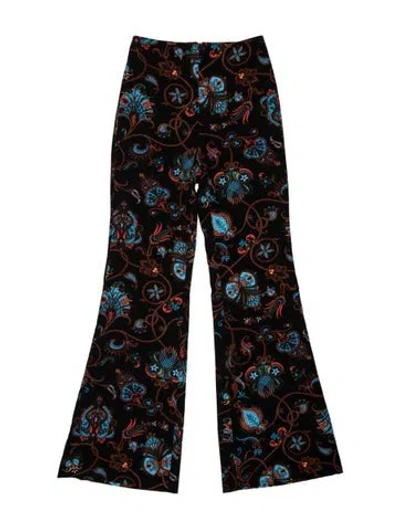 Pre-owned Cara Cara Paisley Print Flared Pants W/ Tags In Multi