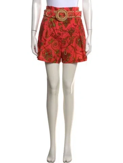 Pre-owned Cara Cara Paisley Print Mini Shorts In Multicolor