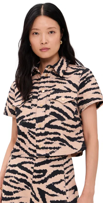 Cara Cara Paro Top Zebra Blush In Neutral
