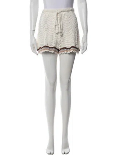 Pre-owned Cara Cara Patterned Mini Shorts In Grey