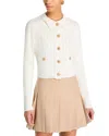 Cara Cara Patty Collared Cardigan Sweater In White