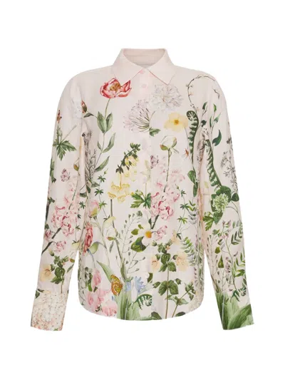 Cara Cara Perfect Floral-pattern Shirt In Pink
