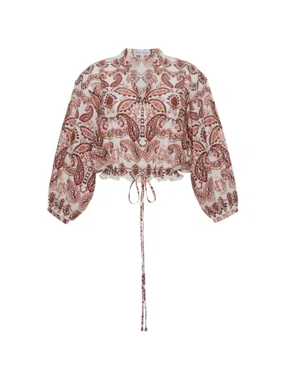 Cara Cara Perrin Paisley-print Top In Multi