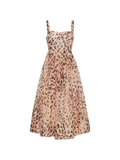 Cara Cara Pheobe Bustier Printed Dress In Multi