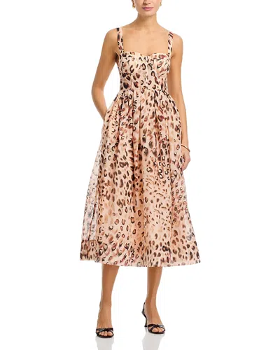 Cara Cara Pheobe Bustier Printed Dress In Multi