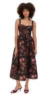 Cara Cara Pheobe Midi Dress Pindell Black In Black
