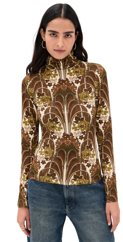 Cara Cara Piper Top Fontaine Olive In Brown
