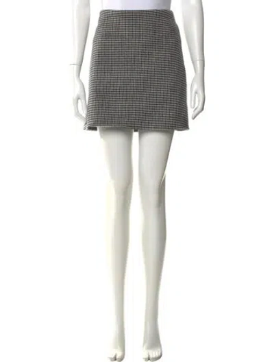 Pre-owned Cara Cara Plaid Print Mini Skirt In Multi