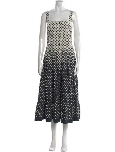 Pre-owned Cara Cara Polka Dot Print Long Dress In Multi