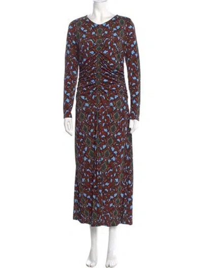 Pre-owned Cara Cara Printed Long Dress W/ Tags In Multi